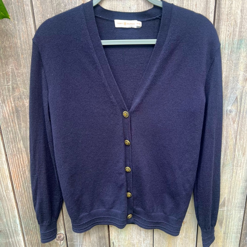 Tory Burch Merino Wool Cardigan